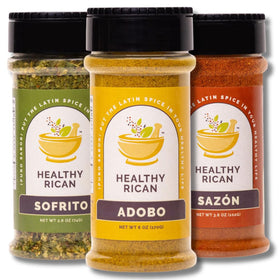 Healthy Rican Adobo Sazon Sofrito bottle highlights bold Puerto Rican flavor for everyday meals