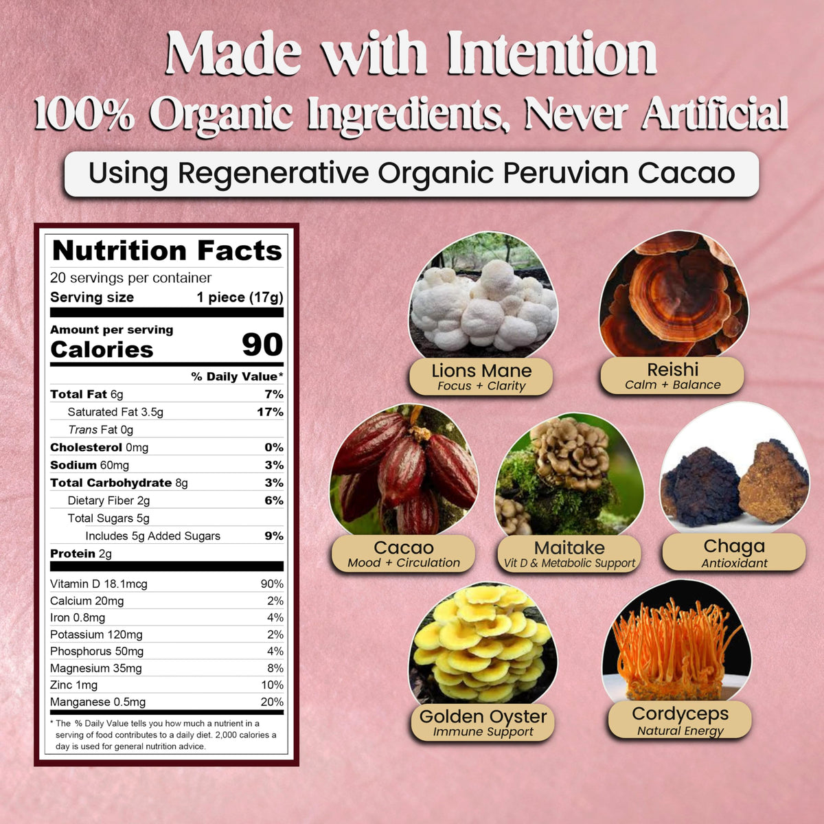 Heart Magic resealable pouch preserves freshness while displaying elegant kitchen aesthetics.