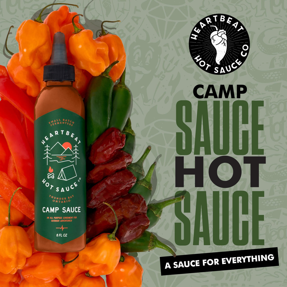Heartbeat Camp Sauce over eggs delivers smoky-sweet, savory notes.