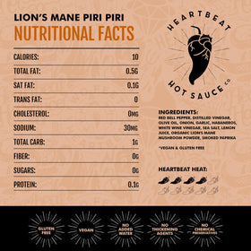 Heartbeat Lion's Mane Piri Piri on grilled chicken for flavorful, mild heat.