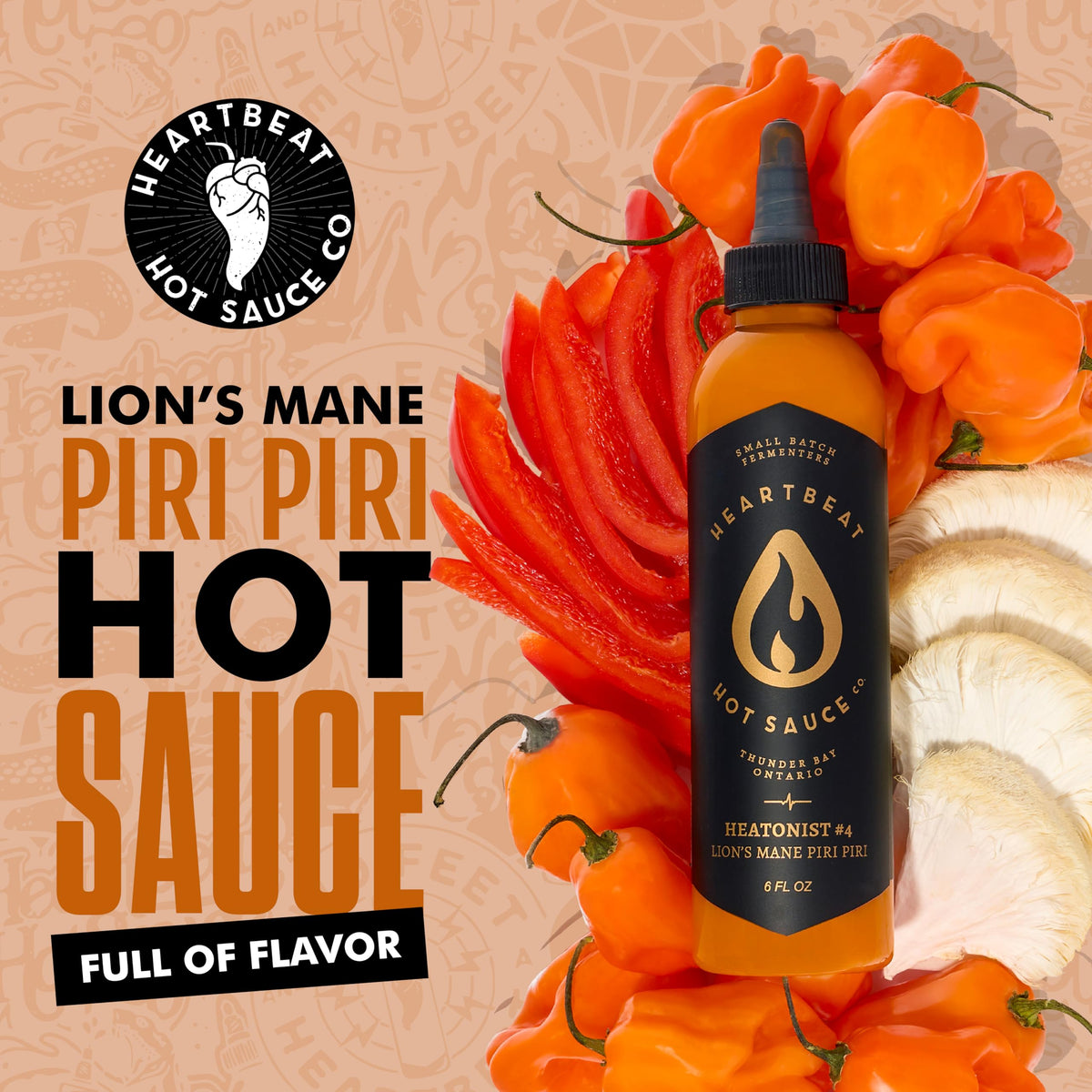 Heartbeat Lion's Mane Piri Piri grilled vegetables for bright, balanced flavor.