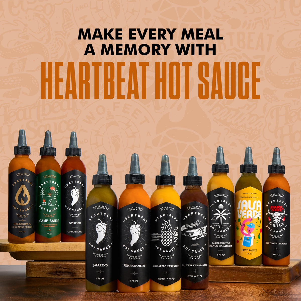 Heartbeat Lion's Mane Piri Piri label closeup highlighting vegan and gluten-free ingredients.