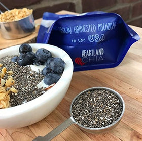 Heartland Chia ready-to-eat snack idea with fiber-rich boost.