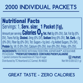 Heartland Complements bulk 2000-count packets suit food service and homes.