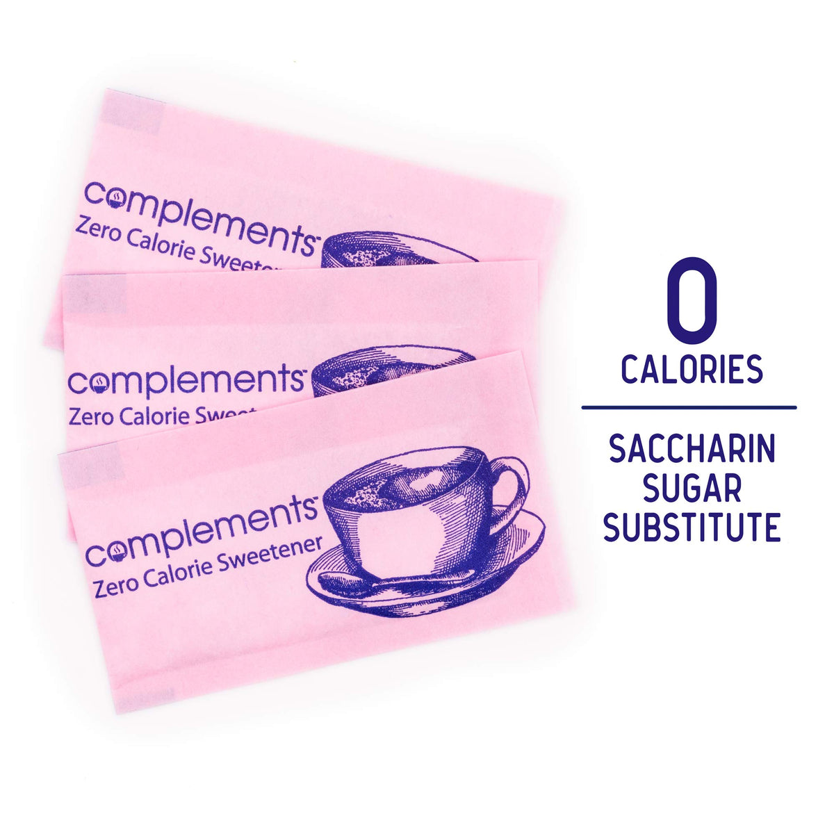 Heartland Complements pink saccharin packets ideal for tea and coffee use.