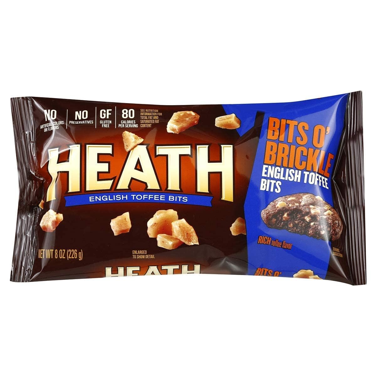 Heath English Toffee Bits used as a baking ingredient to enrich desserts.