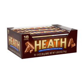 HEATH kosher gluten-free toffee bars, individually wrapped for freshness.