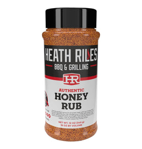 Heathy Riles BBQ Honey Seasoning on chicken for golden color and subtle sweetness.
