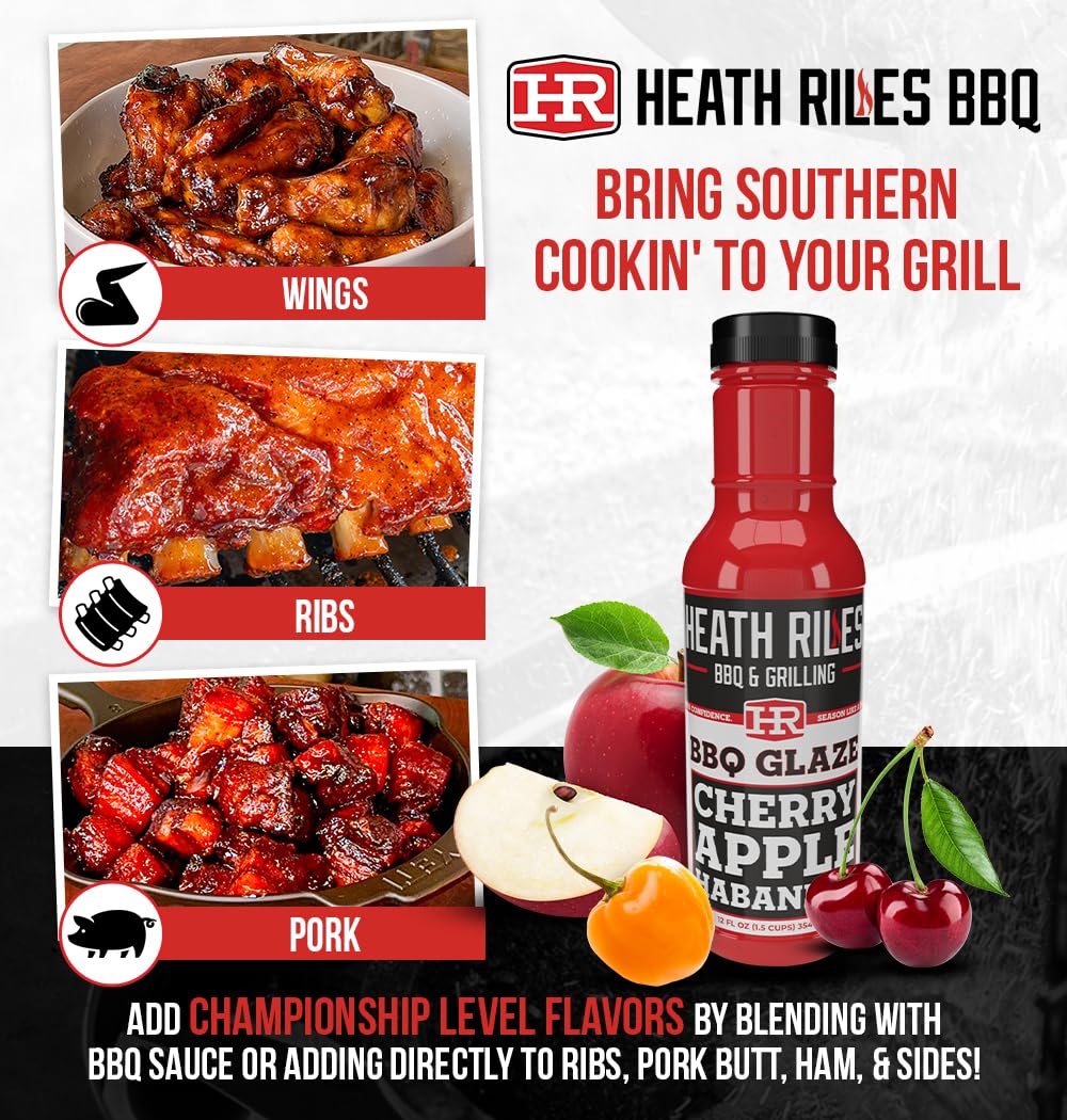 Heath Riles BBQ glaze on pork butt delivers sweet-spicy depth.