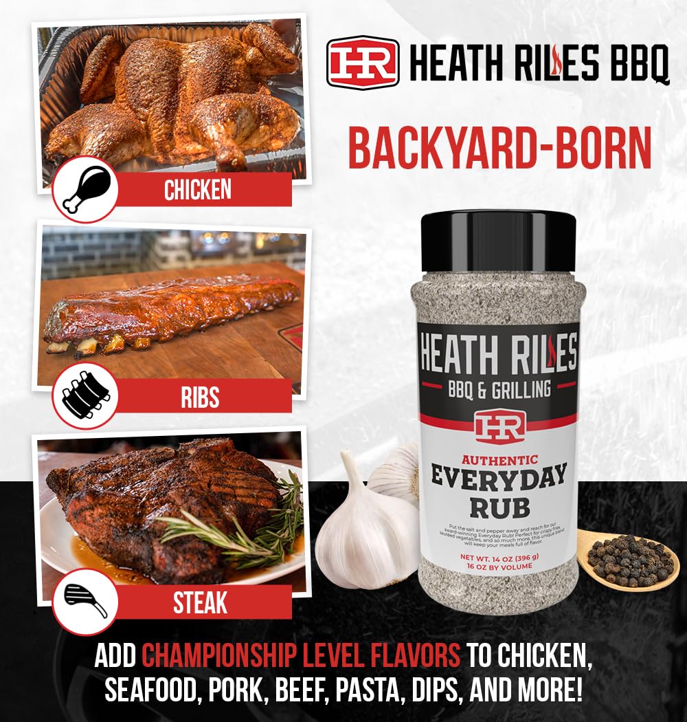 Heath Riles BBQ Rub on burgers boosts savory crust