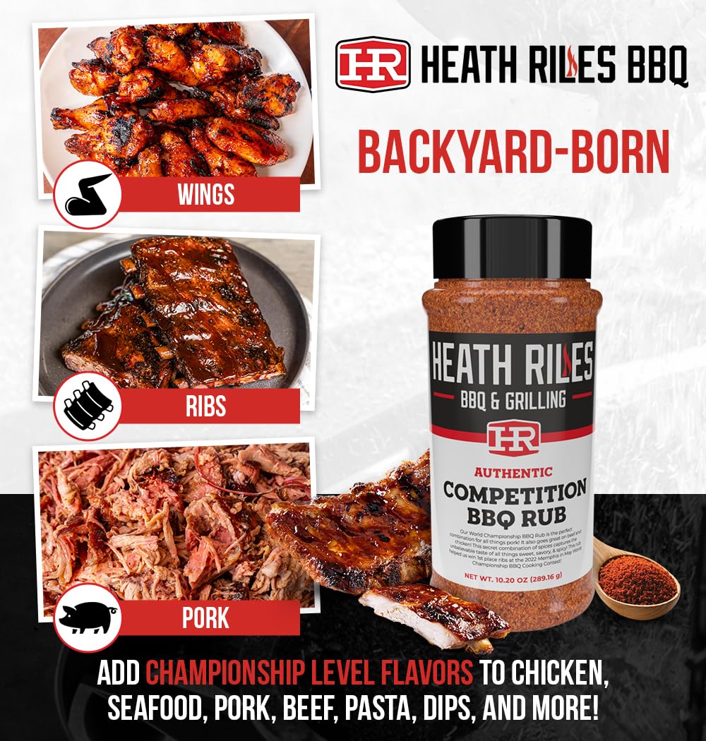 Heath Riles BBQ rub on chicken delivers balanced spice and crisp skin.