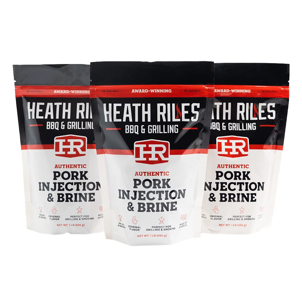 Heath Riles pork injection mix ready to mix with apple juice