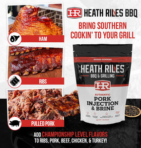 Heath Riles pork injection bag keeps freshness between cooks