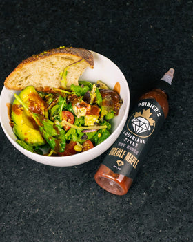 Heatonist Creole Maple Hot Sauce pour for easy drizzling