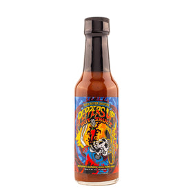 Heatonist Peppers Up! bottle front shows bold branding and heat for meals.