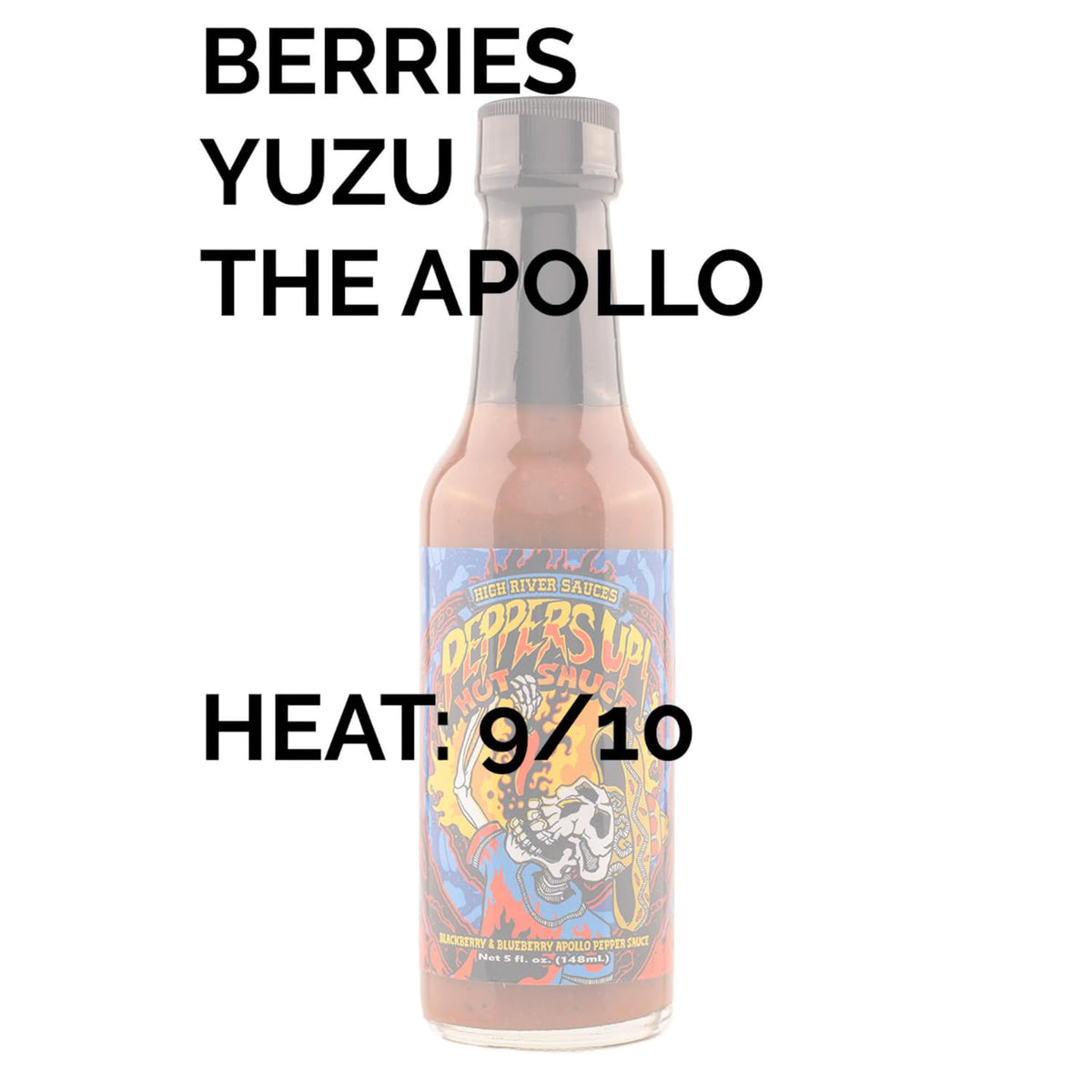 Heatonist Peppers Up! bottle back-label details ingredients for all-natural flavor.