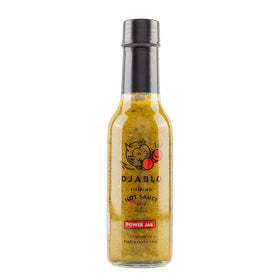 Heatonist Power Jab DJABLO bottle front showing bold heat for tacos