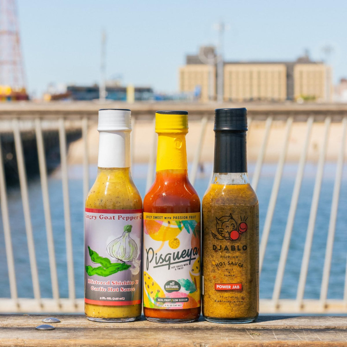 Power Jab label closeup emphasizes scorpion pepper flavor depth