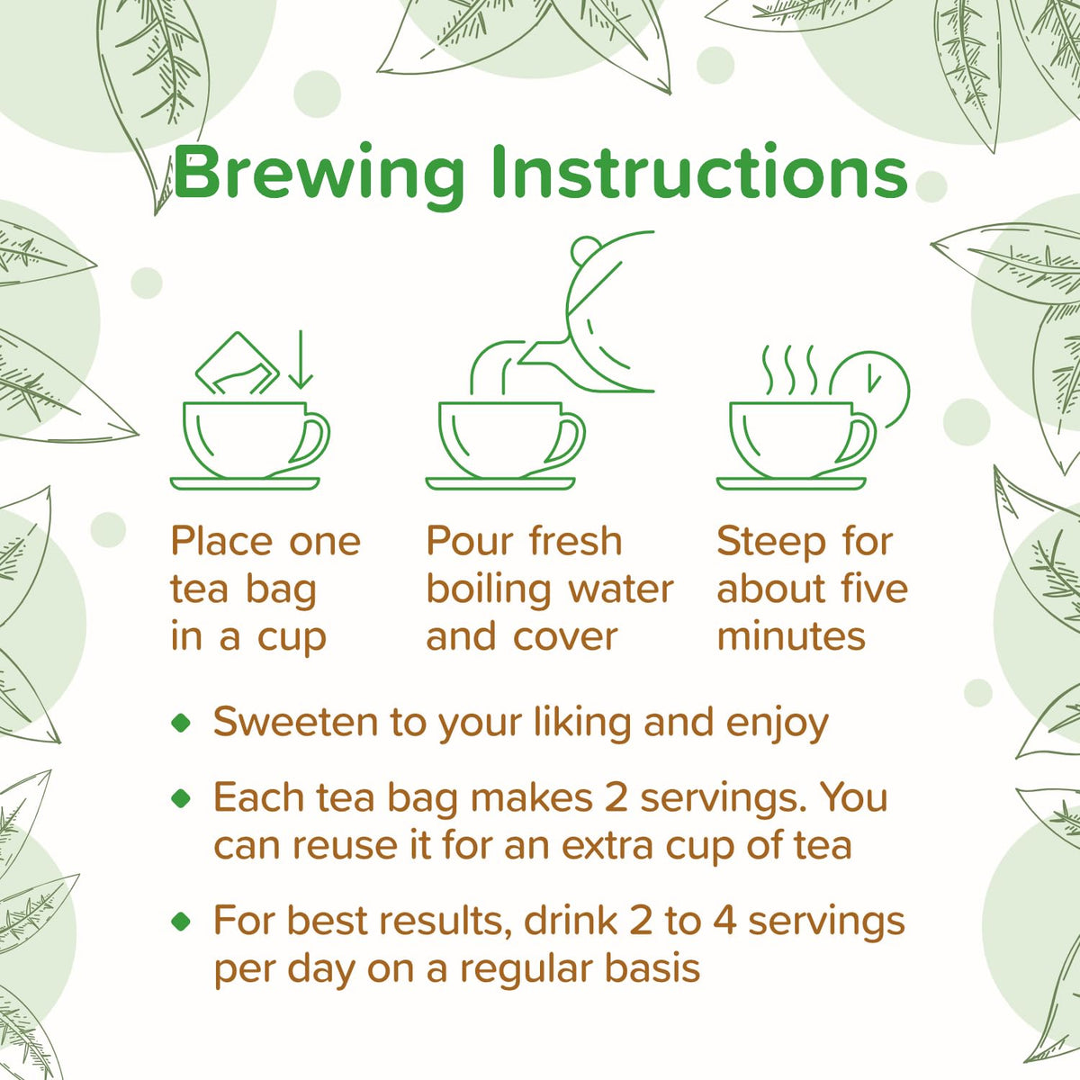 Heaven Blends Organic Holistic Detox Tea sachet preparation for quick, convenient brew