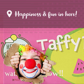 HEAVEN & EARTH Blue Raspberry Taffy Rope ideal lunchbox snack for kids and adults.