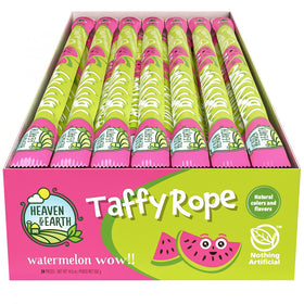 Heaven & Earth Watermelon Wow Taffy Rope 24-pack package ready for sharing
