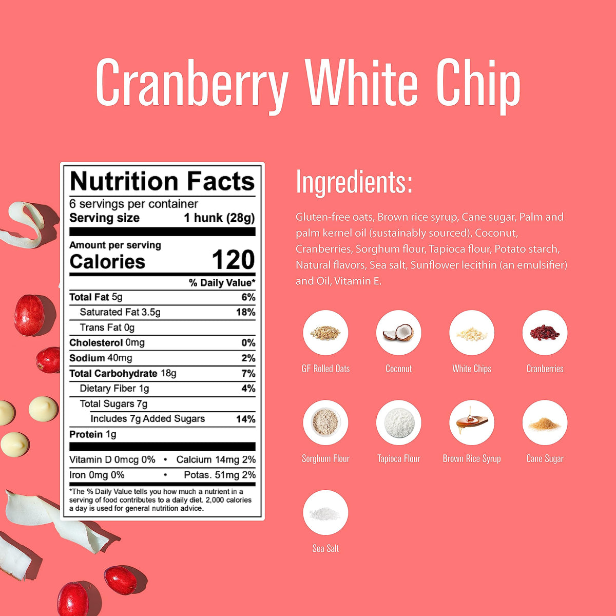 Serving on a plate: Heavenly Hunks Cranberry White Chip cookies for family sharing.