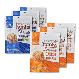 Heavenly Hunks Drizzle carrot cake cookie 5oz bag: vegan, gluten-free snack for on the go.