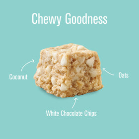 6oz pack image of Heavenly Hunks Oatmeal White Chip for convenient sharing.