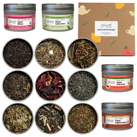 Heaving Tea Leaves gift box with nine flavors, perfect for gifting and tasting.