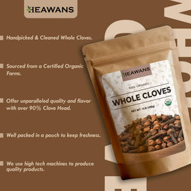 Heawans Sri Lanka origin cloves bring authentic spice to dishes.
