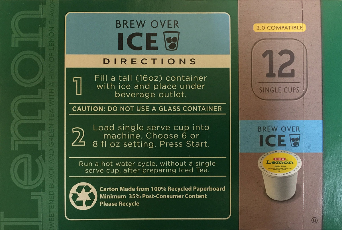 HEB Lemon Iced Tea 12 serving pack for easy hosting