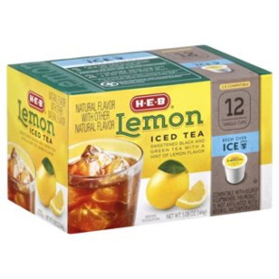 HEB Lemon Iced Tea single serve pod for Keurig brewing
