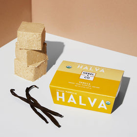 Creamy texture close-up of HEBEL & CO Vanilla Halva