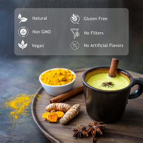 Hebhac Herbs turmeric curcumin powder for easy daily use.