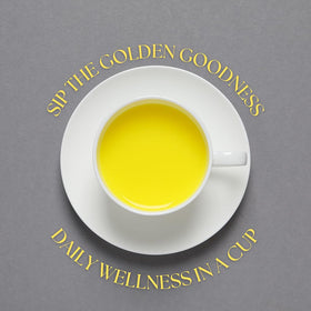 Hebhac Herbs golden milk idea cup demonstrates comforting daily ritual.