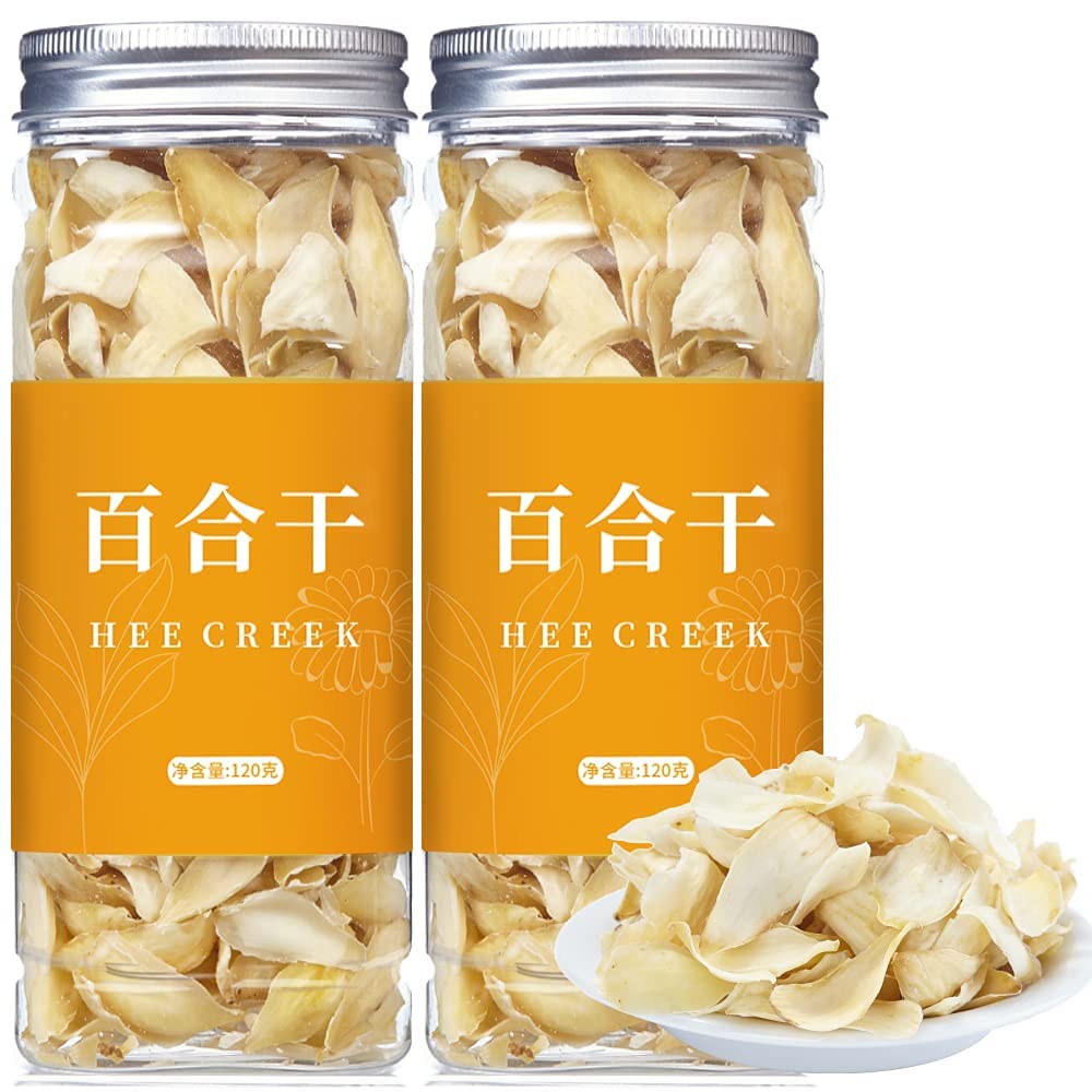 Hee Creek dried lily bulb 240g pack for tea and cooking with natural fragrance.