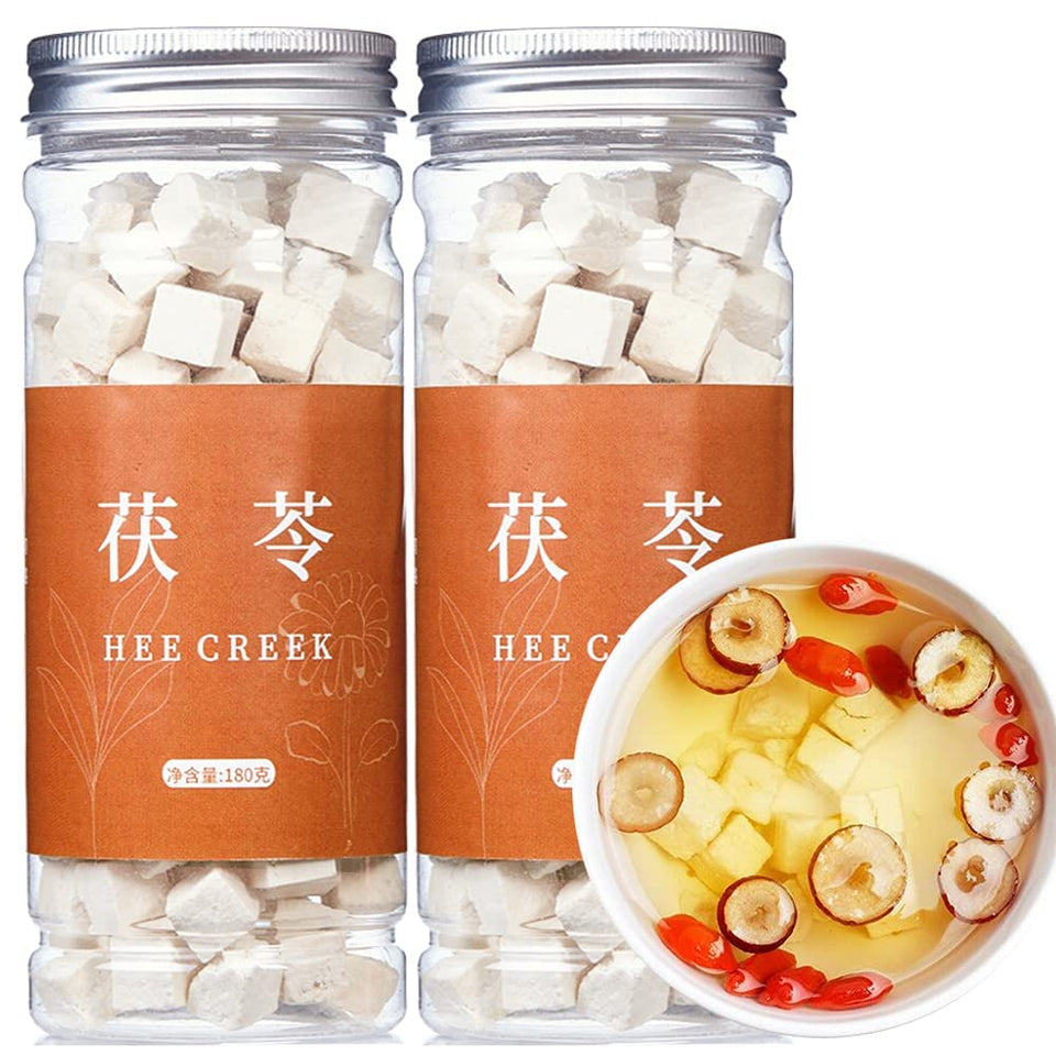 Hee Creek Poria Cocos wild white pieces for aromatic tea and clear broth.