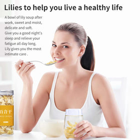 Hee Creek sulfur-free dried lily for soups and desserts.