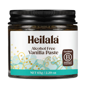 Heilala vanilla paste with bean speckles for a premium, seed-rich texture.