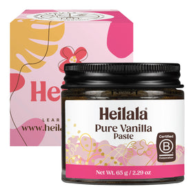 Heilala Vanilla Paste bottle close-up showing seeds and rich aroma for bakers