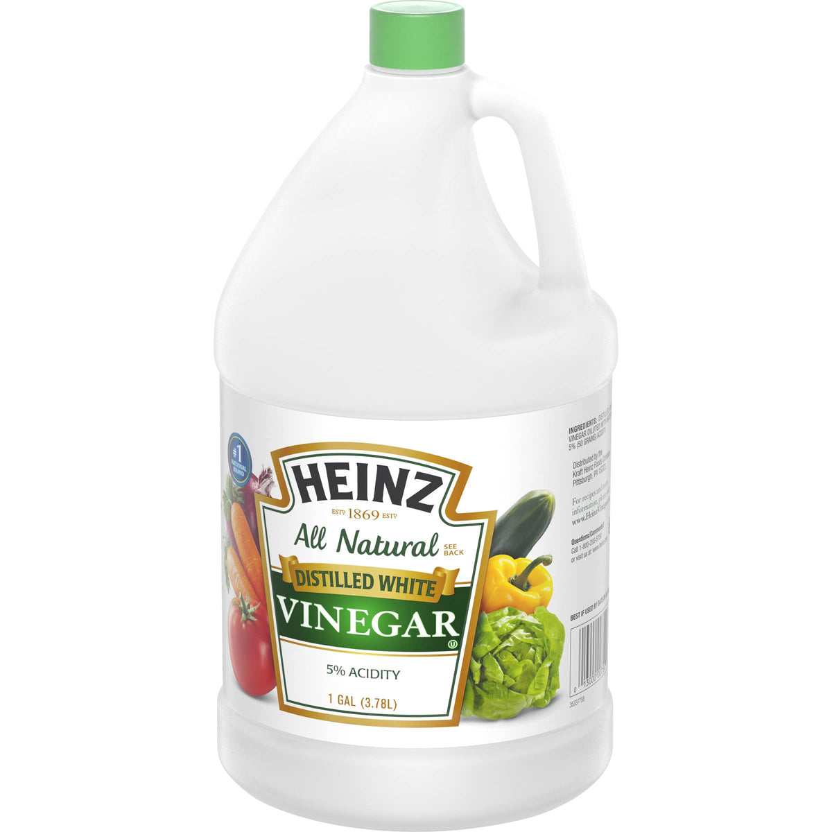 Salad dressing application using Heinz white vinegar for balanced tang.