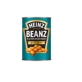 HEINZ Baked Beans in tomato sauce in a 415g pack, perfect for quick meals.