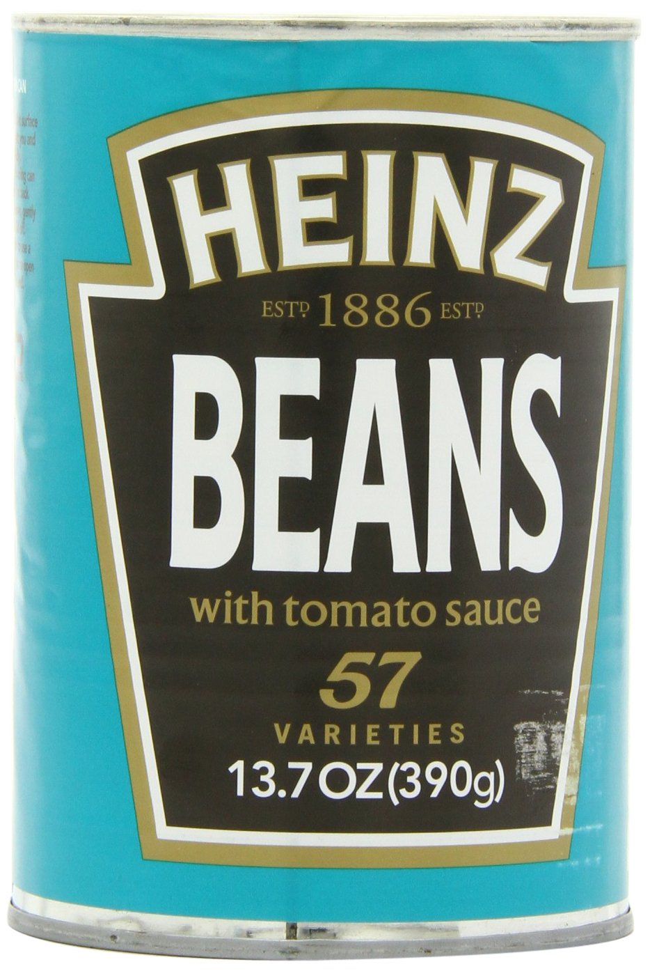 HEINZ beans in tomato sauce can, classic pantry staple with fiber