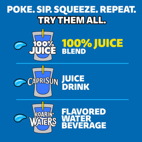 Nutritional info on Capri Sun pouch helps mindful choices.