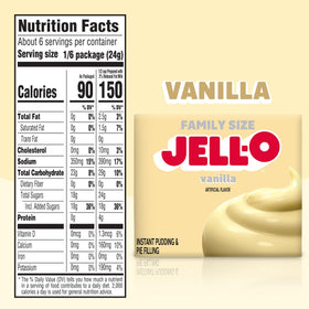 HEINZ Jell-O vanilla pudding mix powder for fast dessert prep