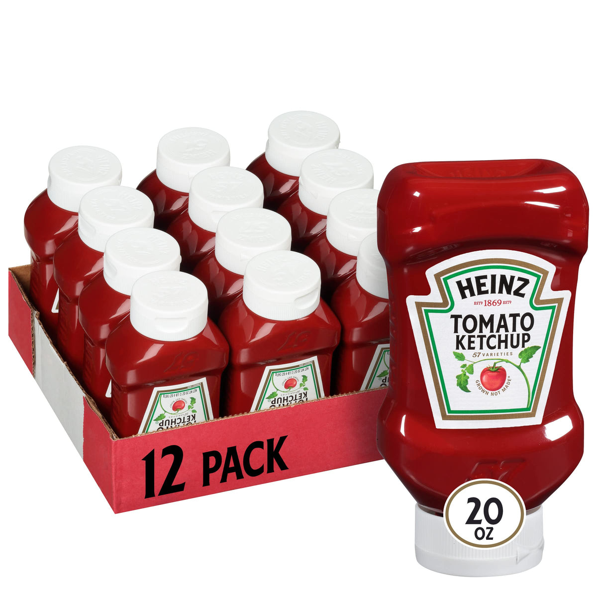 Heinz Ketchup Forever Full inverted bottle ready for quick service at tables