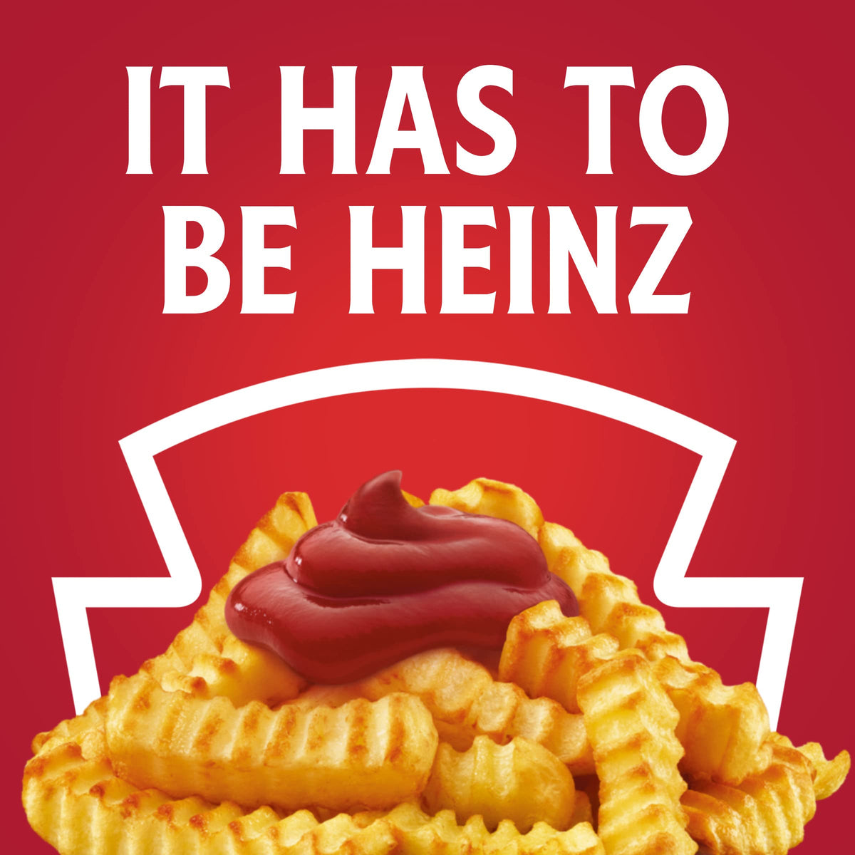 Heinz Ketchup shows vine-ripened tomatoes and thick, rich sauce