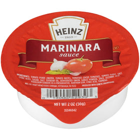 HEINZ Marinara Sauce single-serve cups for quick, mess-free dipping in fast-casual and takeout contexts.