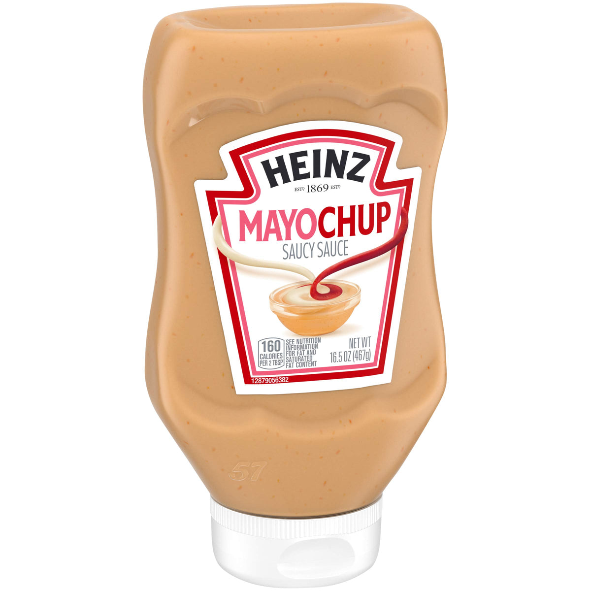 HEINZ Mayochup dips fries in a bowl, showcasing a versatile sauce for burgers and sandwiches.