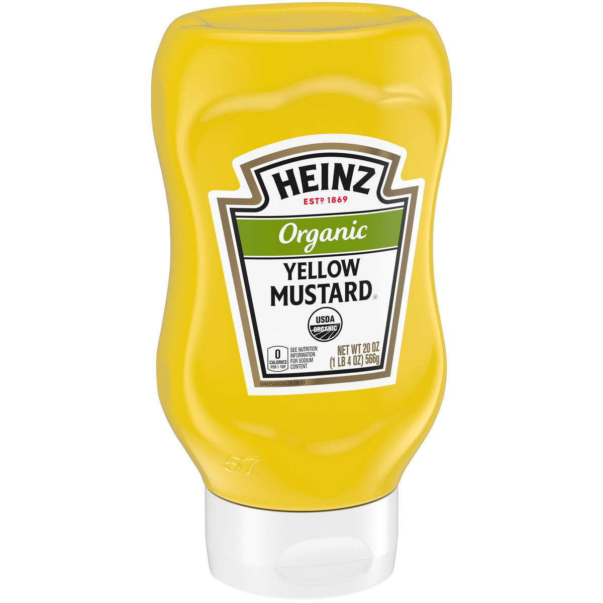 HEINZ Organic Yellow Mustard gluten-free formula supports a range of diets.